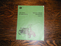 John Deere 57 Riding Mower Operators Manual M45858