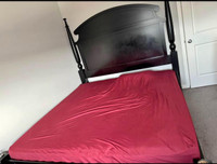 King size bed frame with mattress 