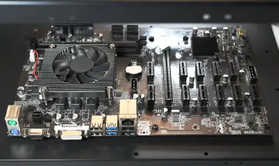 B250 BTC-12P 12-GPU Mining Motherboard + CPU + Mining Case Combo, View more