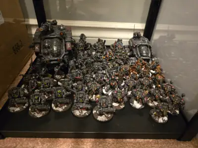 Fully painted leagues of Votann army lot. 1x Uthar the Destined 1x Buri Aegnirssen 1x Kahl 2x Einhyr...
