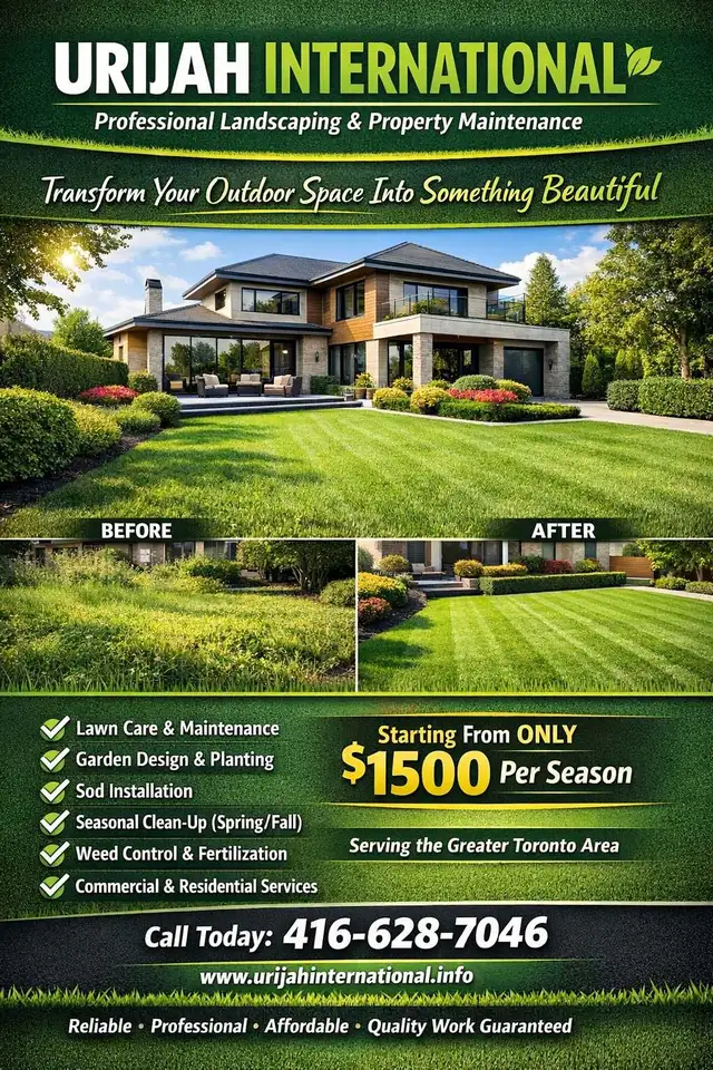 LANDSCAPING SERVICES in Snow Removal & Property Maintenance in Mississauga / Peel Region - Image 5