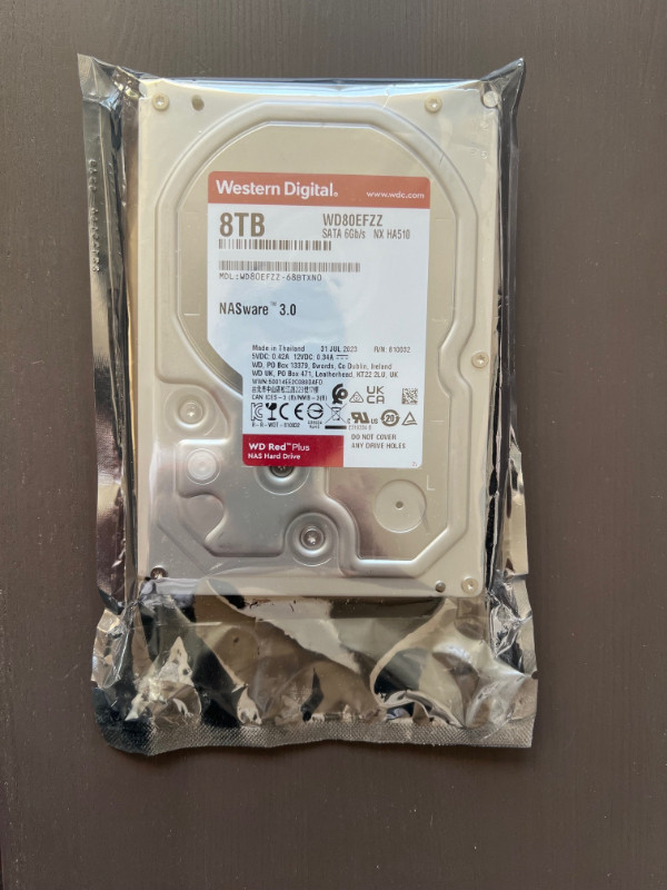 Western Digital 8TB WD Red Plus NAS Internal Hard Drive in System Components in City of Toronto