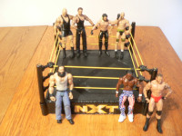 NEX Wrestling Ring + 7 Wrestlers Toys