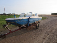 Fishing boat and trailer