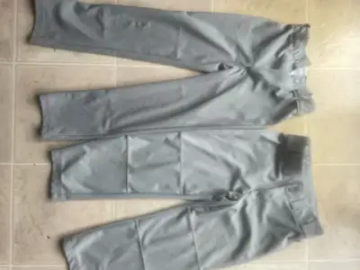 Kids Rawlings & Under Armour Youth Small Grey Baseball Pants, View more