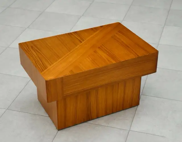 Mid Century Vintage Cubic Coffee Table  in Coffee Tables in Ottawa - Image 6
