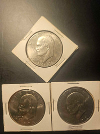 3 US KENNEDY DOLLARS