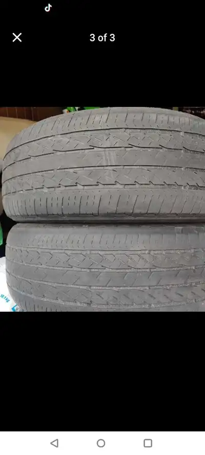A set of Bridgestone tires size 235 60 R18 in good condition is available for sale in Waterloo. Plea...