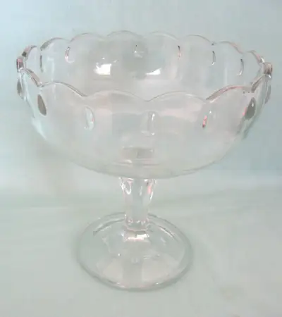 ANCIEN COMPOTIER sur PIED VINTAGE FOOTED COMPORT, View more