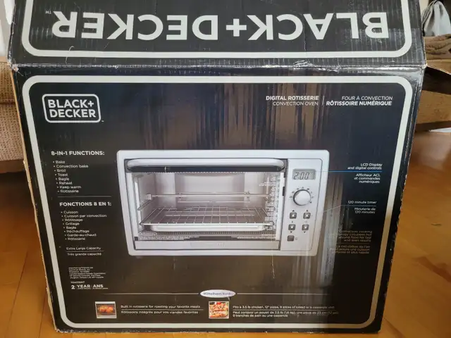 Grille-pain four à convection numérique Black & Decker avec rôti in Toasters & Toaster Ovens in City of Montréal - Image 3