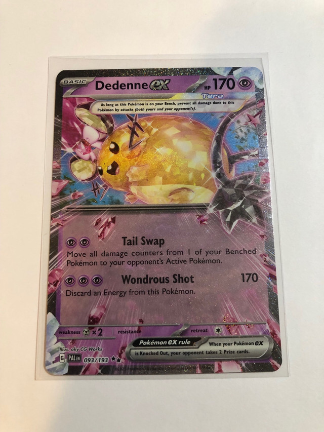 Pokemon Dedenne ex Tera Ultra Rare Mint Card Paldea Evolved in Arts & Collectibles in Kitchener / Waterloo