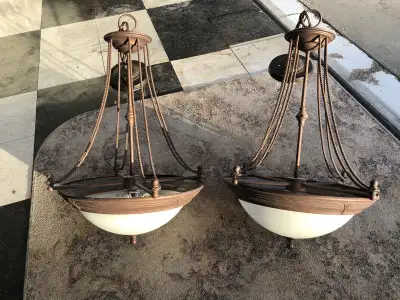 two hanging pendant lights, View more