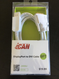 DisplayPort to DVI Cable - Sealed