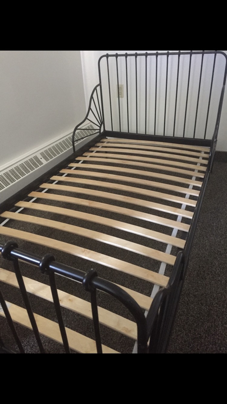 IKEA, single bed, with mattress slats, 199. Beds & Mattresses Red