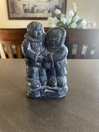 Inuit Soapstone-Married Couple