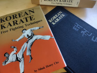 Korean Karate Free Fighting Techniques hardcover book - $20