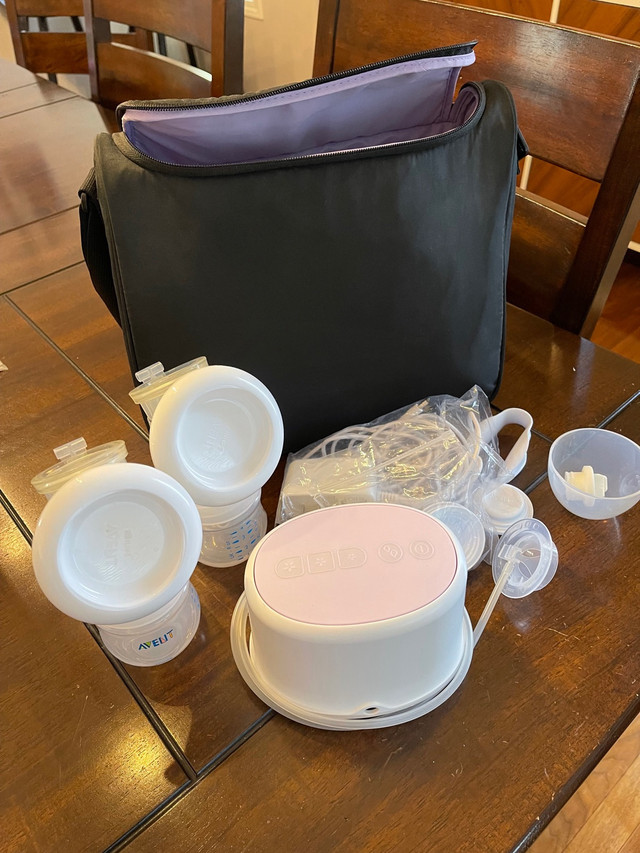 Philips Avent double electric breast pump + medela + haakaa in Feeding & High Chairs in Calgary