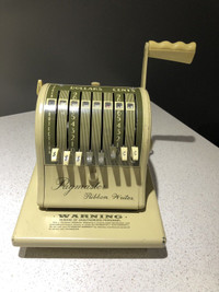 Vintage Paymaster Ribbon Writer Type 8000 Check Machine  Working