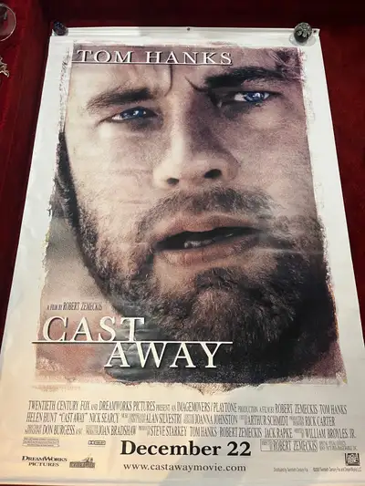 This large poster made of vinyl was used either in theatre lobbies , could even be used outside . Wo...