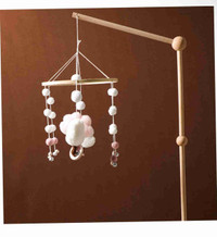 Wooden Baby Crib Mobile Arm, Cot Mobile Arm, Baby Mobile Hanger,