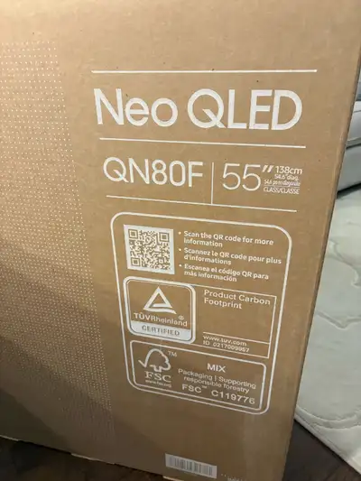 BRAND NEW Samsung QN80F 55 inch Neo QLED TV, View more