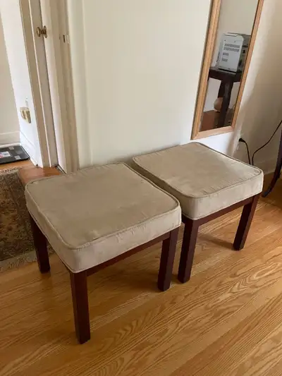 2 Stools, wood accent stool, View more