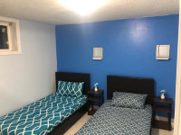 Fully furnished private room for rent in Brampton.