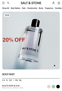 SALT & STONE BODY MIST FRAGRANCE 