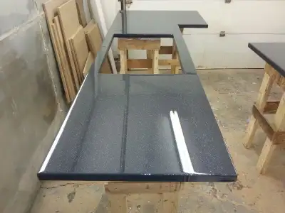 Comptoir unique en epoxy sur mesure, Quartz, Marbre, Corian, View more