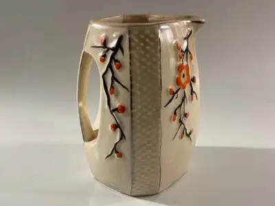 Vintage or Antique octagonal water jug / pitcher Made in Japan, View more