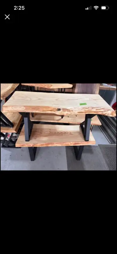 New Live Edge Ashwood benches or coffee tables, View more