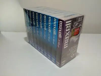 Maxell VHS 10 pack, GX-Silver, BNIP