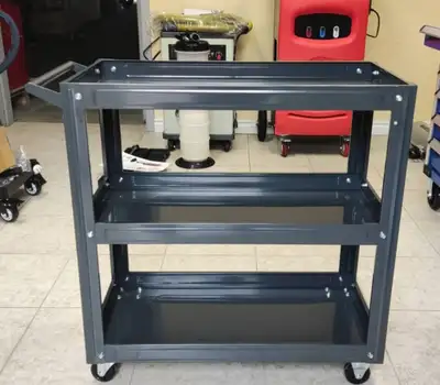 3-Shelf Steel Service Cart, View more