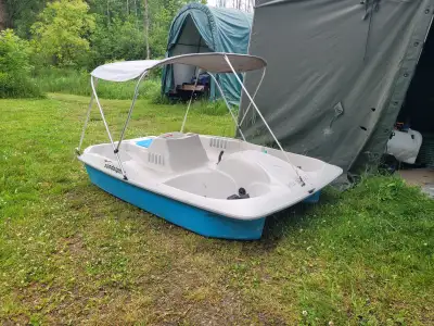 Sun Dolphin Pedal Boat features 5 seats Adjustable seating to maximize pedaling comfort Seats fully...