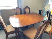 Dining room table and 6 chairs! Free to pick up!