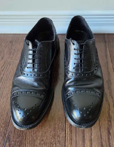 Prada Men's Black Brogue Oxford Shoes, View more