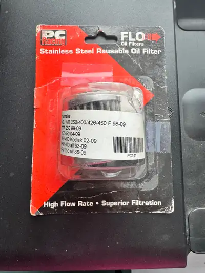 Yamaha Motorcycle Stainless Steel Reusable Oil Filter. High flow rate.