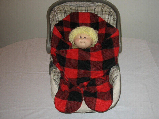 Baby Carseat Blanket Wrap-Polar Fleece $30 each in Strollers, Carriers & Car Seats in Cornwall - Image 3