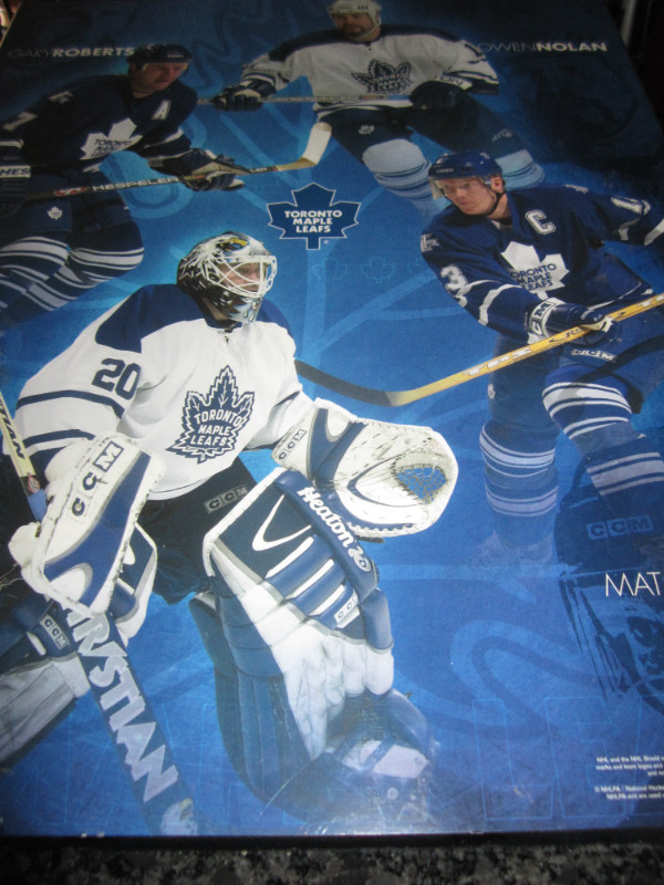 VINTAGE NHL TORONTO MAPLE LEAFS POSTER WALL PLAQUE in Arts & Collectibles in Hamilton - Image 2