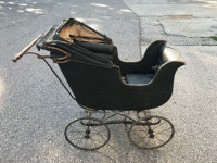 ANTIQUE GENDRON TORONTO CANADA BRAND ICONIC BABY CARRIAGE