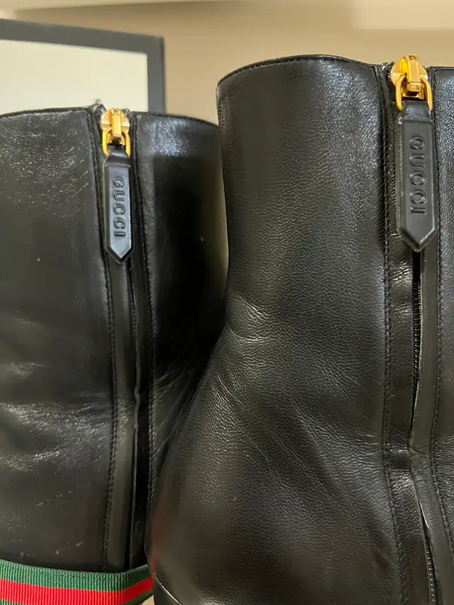 Gucci black leather high heel ankle boots in Women's - Shoes in Edmonton - Image 4