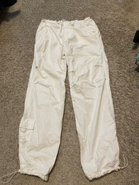 Garage Parachute Pants White Size Small