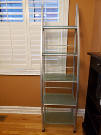 Display shelves unit with 5 thick glass shelves.obo