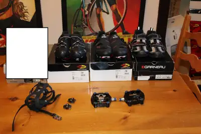 NEW Northwave shoes Specialized Louis Garneau with Wellgo PEDALS, View more