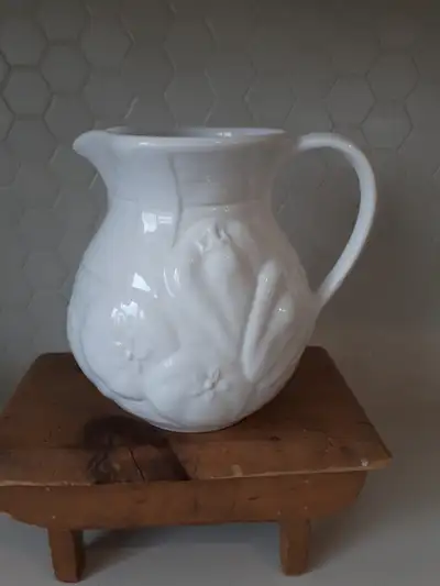 Ceramica A. Santos Ceramic Pitcher Portugal Water Pitcher Vase, View more