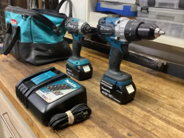 MAKITA LXT 18v BRUSHLESS IMPACT DRIVER and 1/2” HAMMER DRILL KIT in Power Tools in Barrie - Image 10