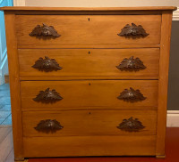 Decorative Pine Dresser With Walnut Handles