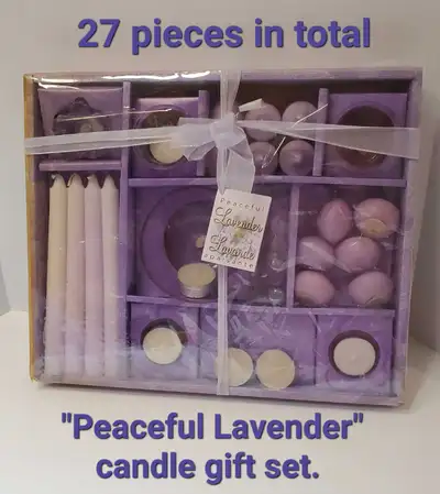 "Peaceful Lavender" candle gift set - $35 - in Orleans ON , View more