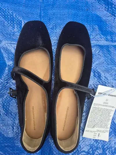 Amazon Essentials Black Mary Jane Flats, View more