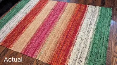 5x7 Sari Silk Kilim Area Rug, View more